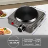 Mini Electric Hotplate 500W Adjustable thermostatic heating plate Travel Hotplate Suitable for caravans Camping Picnics 4