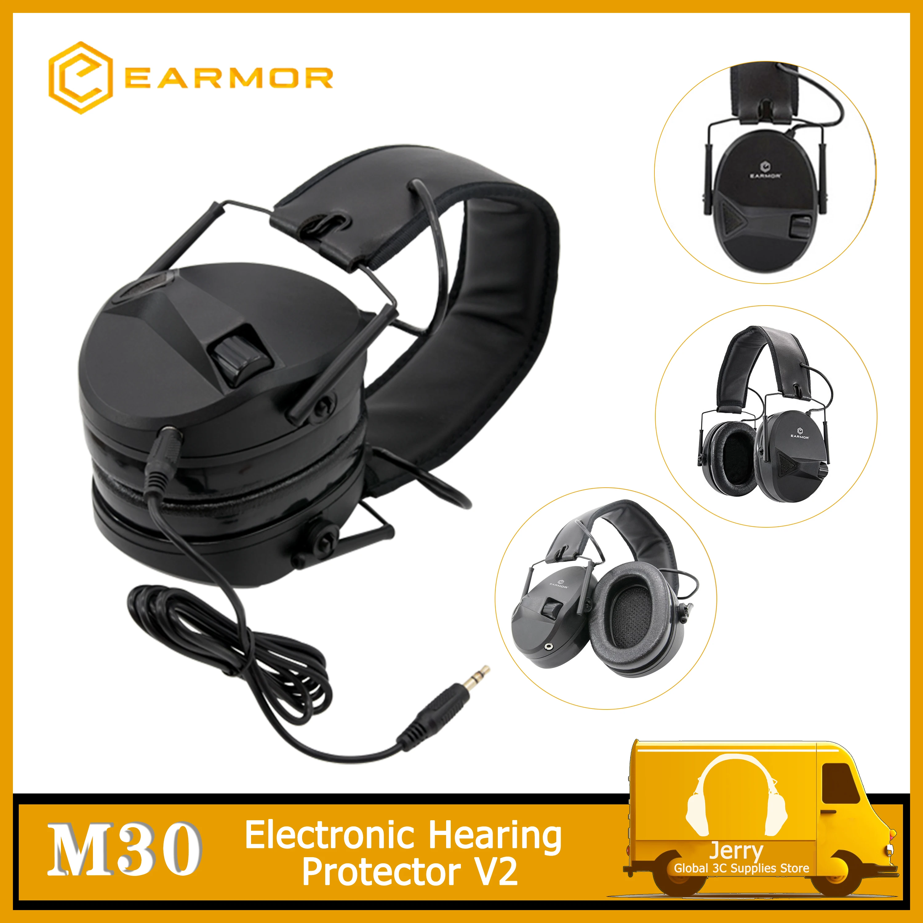 

EARMOR-M30 Electronic Hearing Protector / Tactical Shooting Ear Protectors/Noise Canceling Headphones/Earmuffs