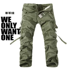 

Loose Men Cargo Pants Multi-pocket Washed Sports Pant European American Outdoor Pantalones Tipo Cargo Pantalon Cargo Streetwear