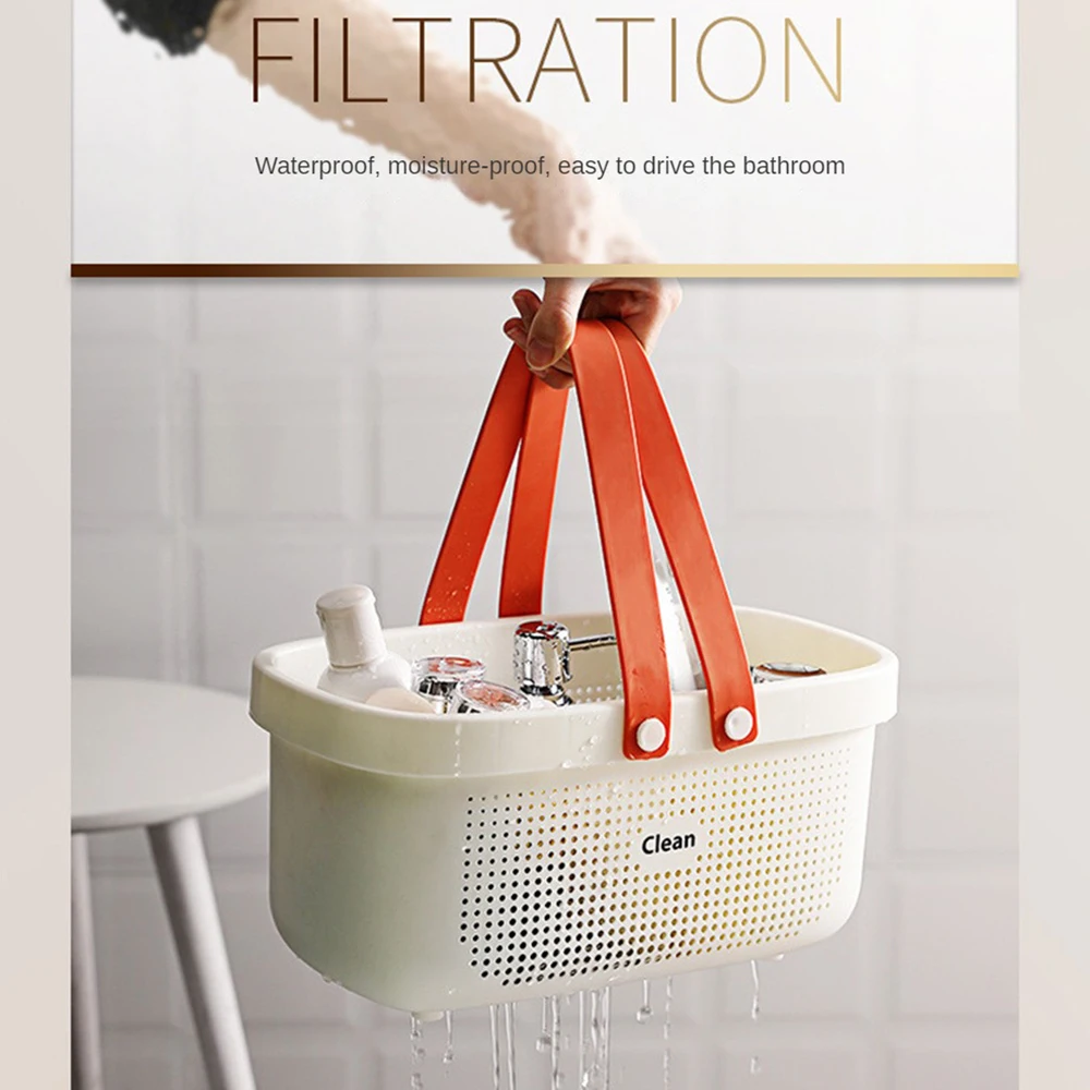 Portable Shower Caddy Basket Plastic Organizer Storage Tote With Handles Toiletry Bag Bin Box For Bathroom Kitchen Dorm Room storage bag shower caddy basket
