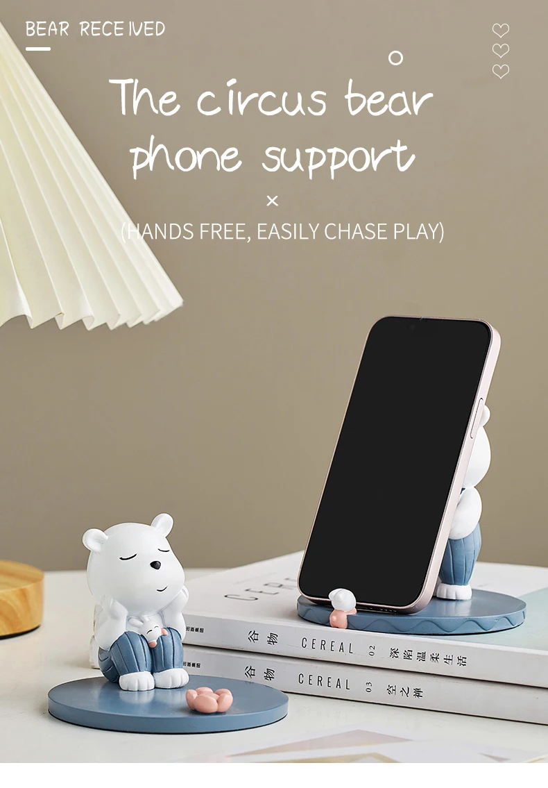 Support téléphone universel avec ours - Porte téléphone mobile - :  : Produits Handmade