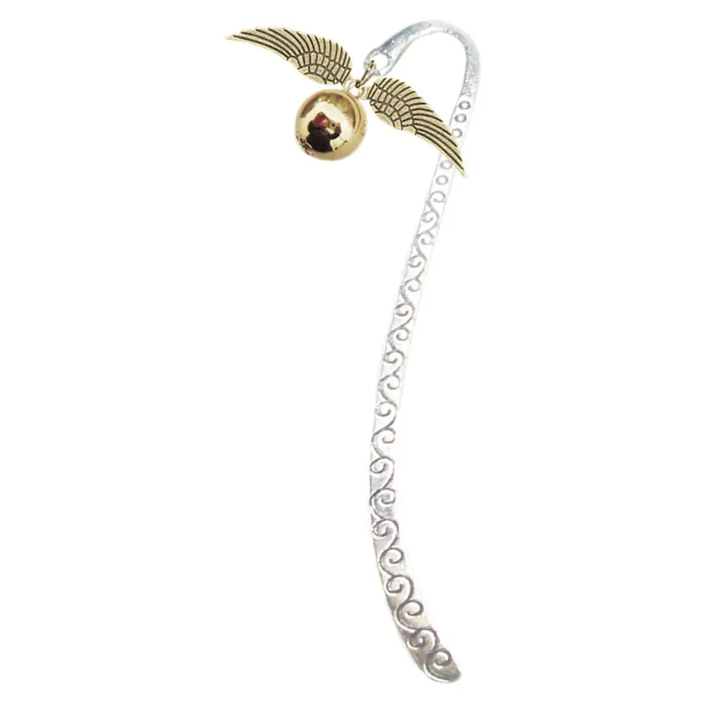 Vintage Wing Snitch Metal Bookmark Deathly Hallows Index Divider For Reading Notebook Book Mark