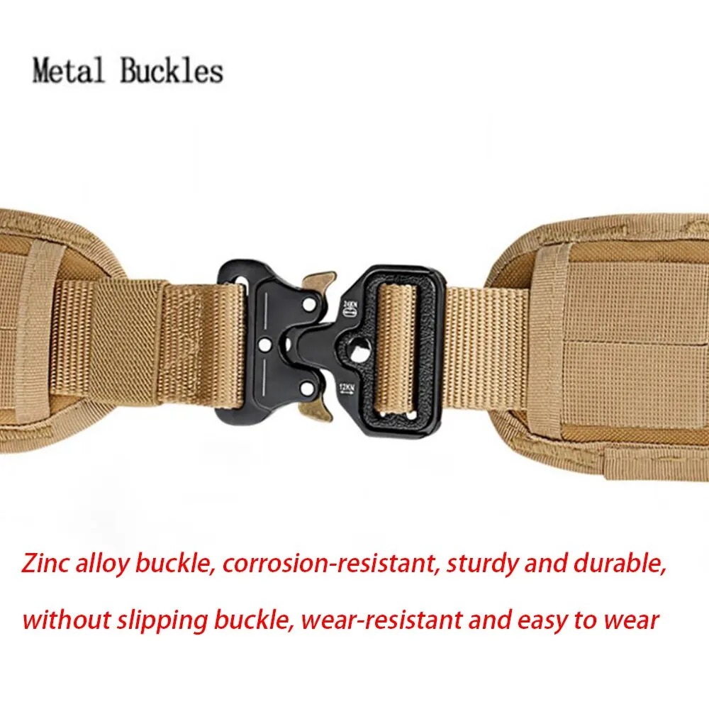 Men's Belt Outdoor Hunting Tactical Belt Multi Functional Tactical Waistband Nylon Belt High Quality Marine Corps Canvas Belt