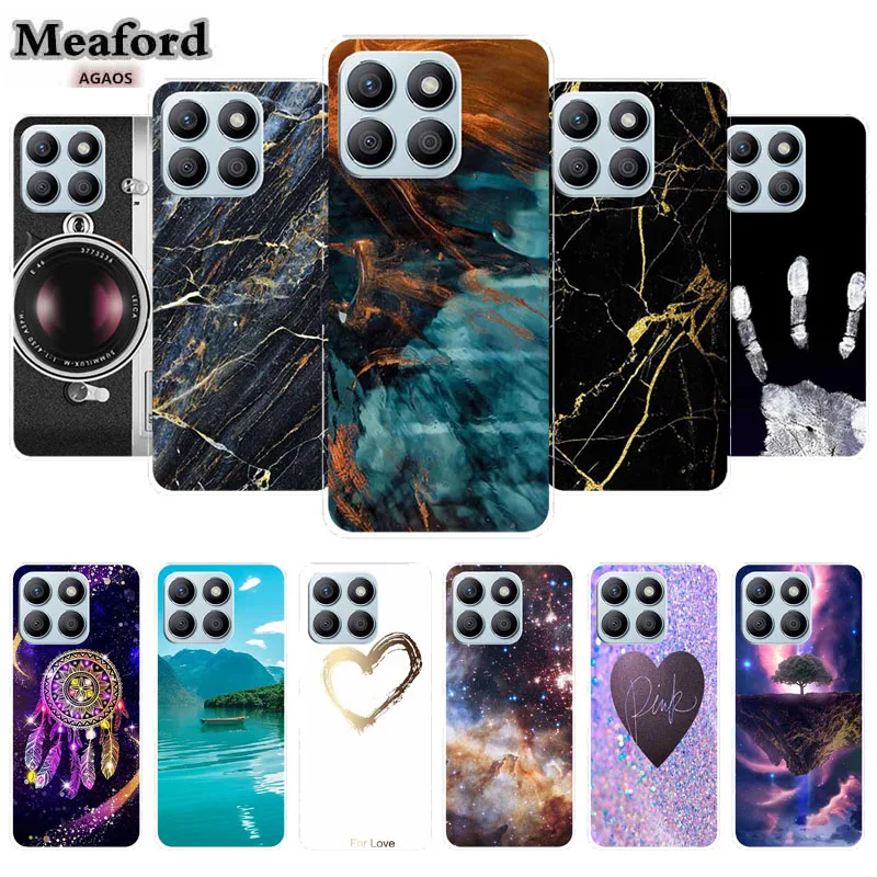 Clear Silicone Phone Case with Lovely Patterns - Transparent Protective Cover