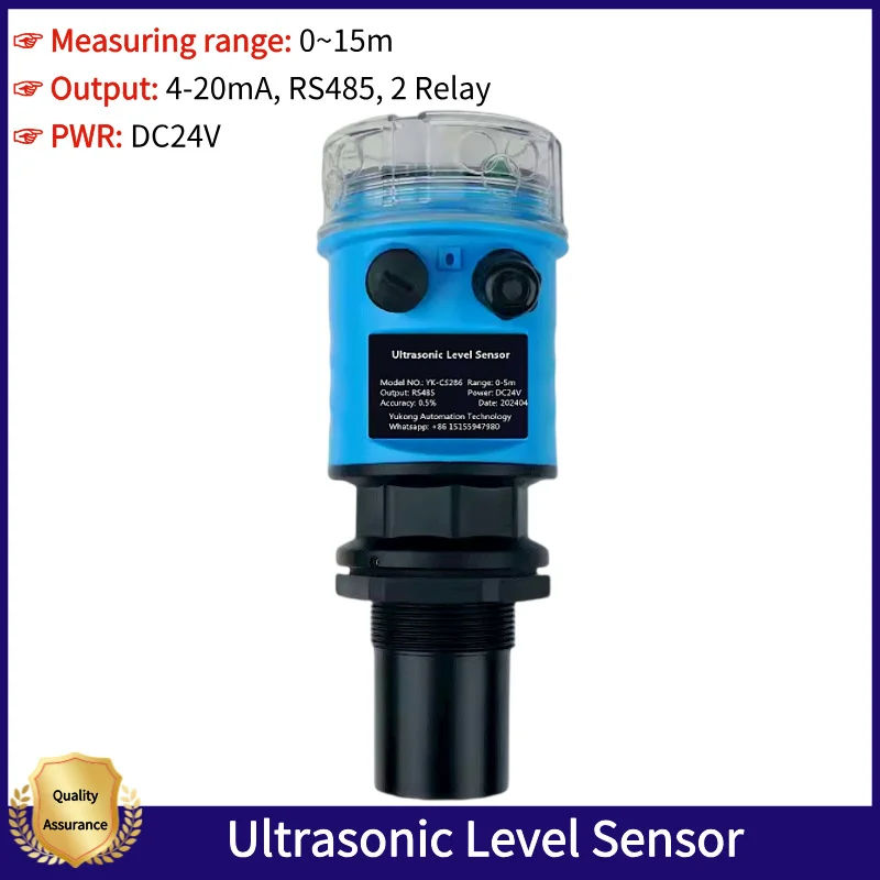4-20ma-Ultrasonic-Water-Level-Sensor-Meter-for-Fluid-River-Height ...