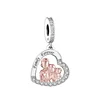 Fit Original Pan Charms Bracelet 925 Sterling Silver Father Daughter Mother Son Family Forever Bead For Making Women Berloque 5