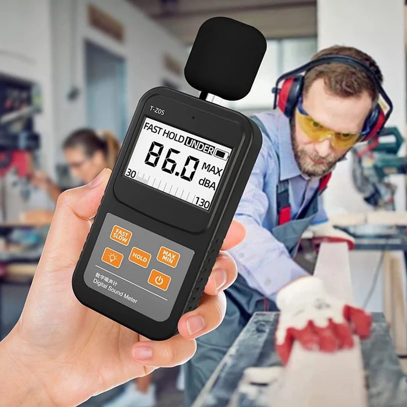 Digital Sound Level Meter Handheld SPL Meter,30-130DB Audio Noise Measure, Larger Backlit LCD Display For Home Factories images - 6