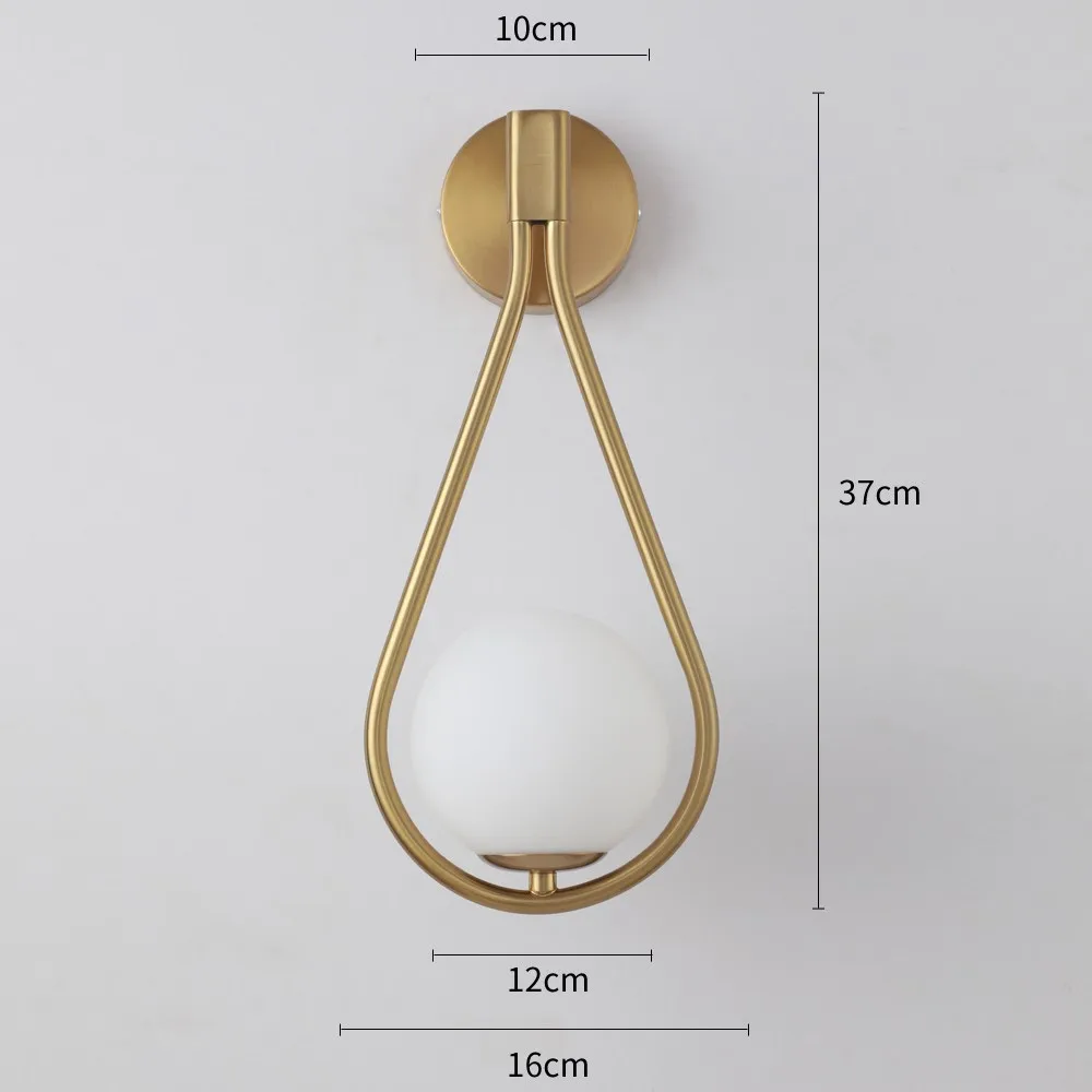 Nordic Luxury Glass Ball Wall Lamp 6