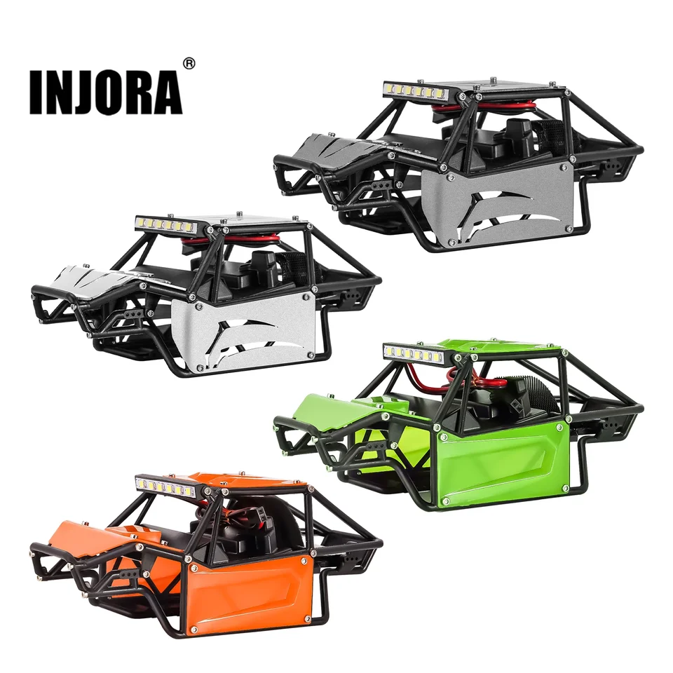 INJORA ロックバギーシャーシ 1/24クローラー アキシャル SCX24系 NEW Injora SCX24 Rock Buggy Build - The Real Mini Capra