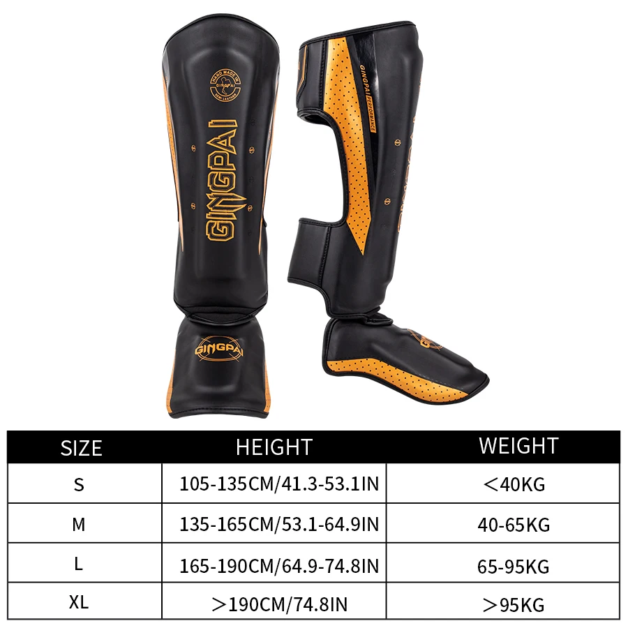 Shin Guard Pads Kickboxing Shin Guards Kickboxing Leg Guards Professional Kickboxing Leg Guard Muay Ankle Protector Sparring MMA Shin Boxing Thickened Fighting Gear Ankle Protective Guards