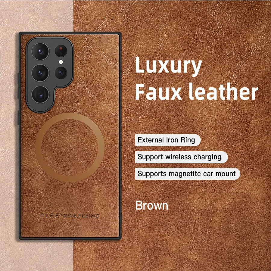 Luxury Leather Phone Cover Case