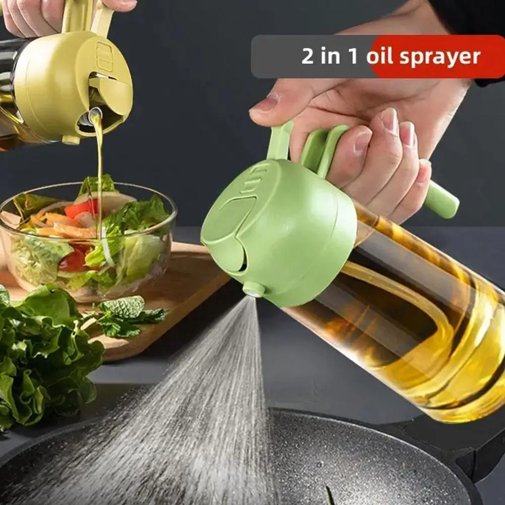 Spruzzino per Olio, 100 ML Spray Olio con Scala, Spazzole e Imbuto