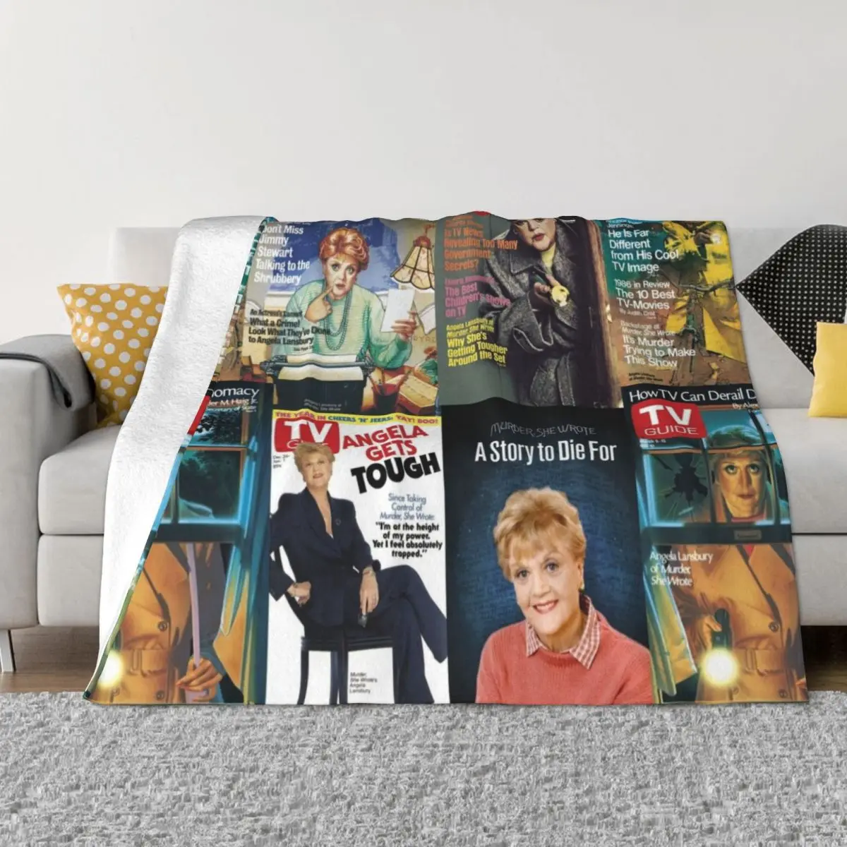 

Angela Lansbury Throw Blanket Blanket For Baby Fashion Sofa Blankets Fluffy Blankets Large Kid'S Blanket