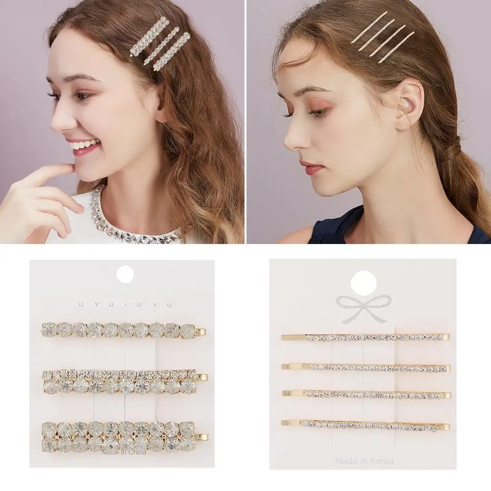 

Fashion Accessories Bingbing Hair Clips Set Shining Crystal Barrettes Rhinestones Hairpins Diamondl Hairgrip