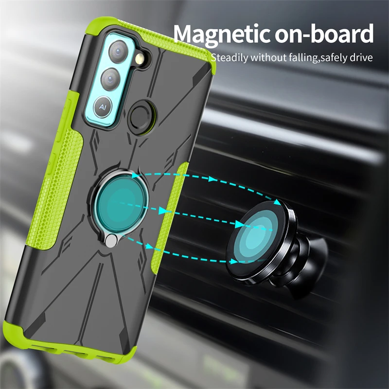 

Магнитный автомобильный чехол для Tecno Pop 5 Lite, противоударный чехол для телефона Tecno Pop 5 5P/Camon 17 18