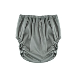 Adult Waterproof Washable Reusable Leak - Proof Diaper Cover - XXL (Gray Color)