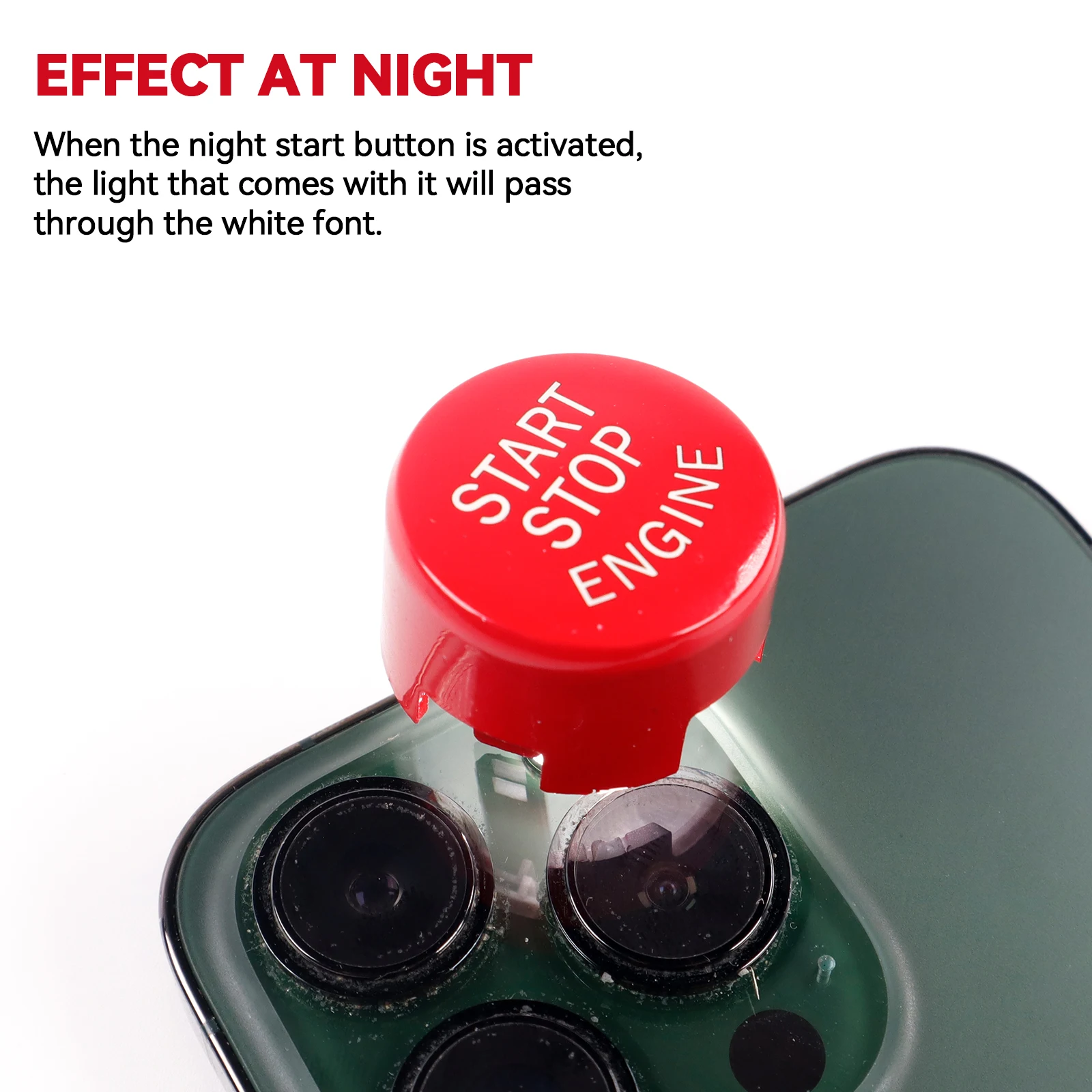 Dashboard Lamp Switch Cover Red Engine Start Stop Switch Push Button Replace Cover For BMW 1 2 3 4 5 6 7 X1 X3 X4 X5 X6 series F Chassis F20 F21 F30 F31 F48