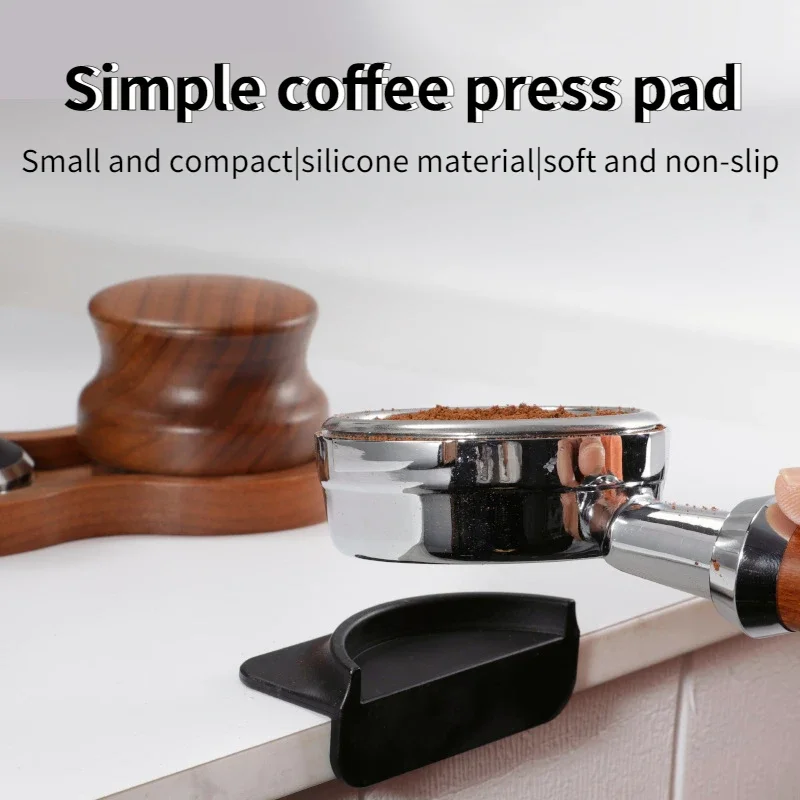 Small Black Silicone Coffee Tamper Mat By Homeland Goods – Anti-Slip Espresso Station Accessory | HG-24
