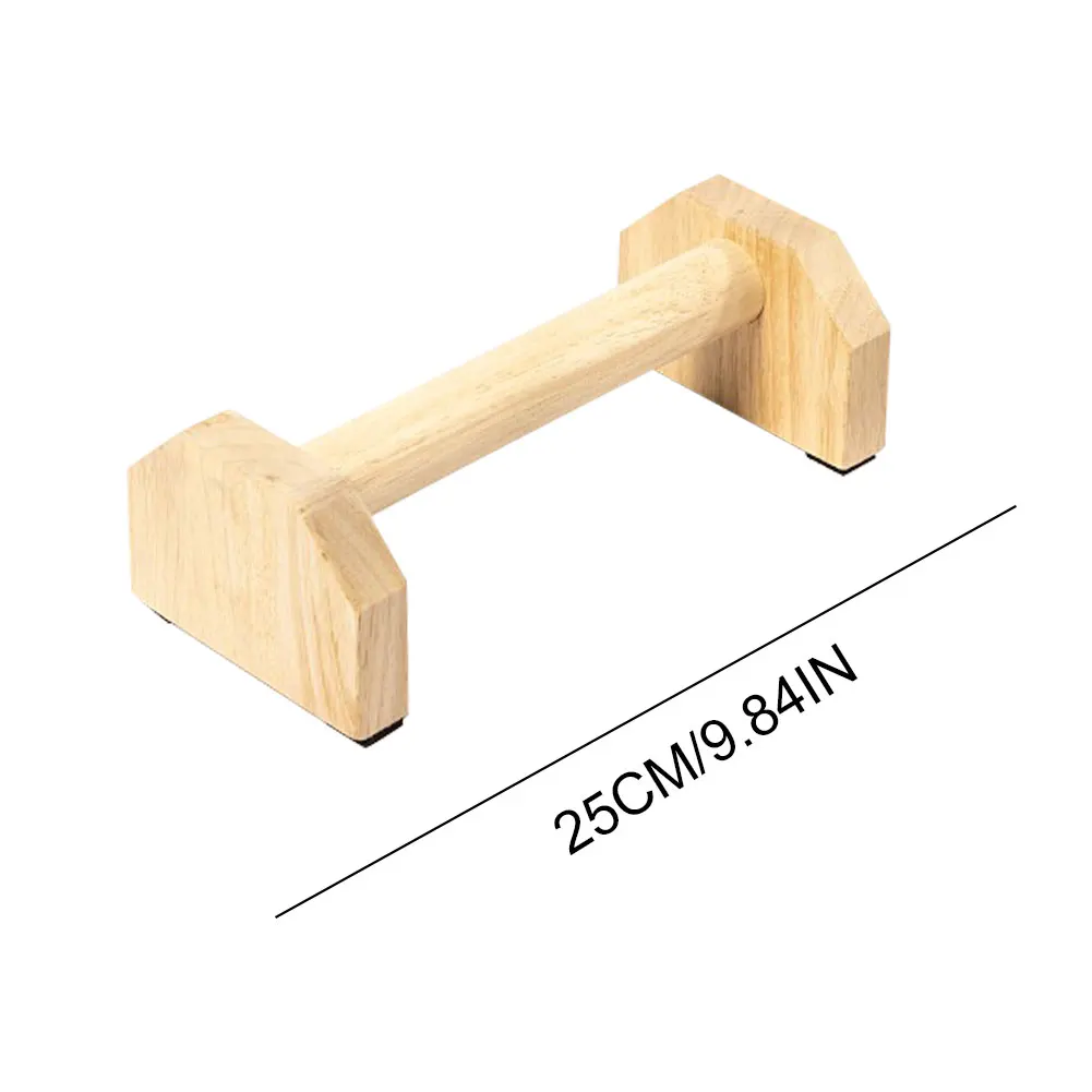 New Push-up Stand Handles Wooden Push Up Bar Beech Non-Slip Parallel Bars for Home Wood Parallettes Bar Exercise Equipment