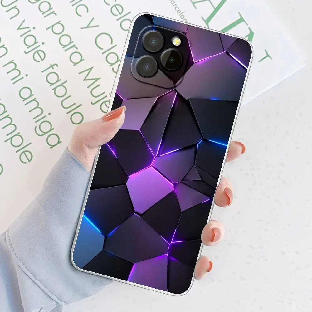 Marble Transparent Silicone Soft TPU Phone Case Cover with Bumper Protection