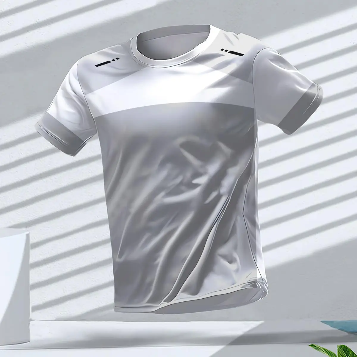 thumbnail image 1 of Camiseta de hombre para gimnasio, secado rápido, para correr, deportes al aire libre, camisetas transpirables, camisetas de manga corta para correr, ropa deportiva para hombre, tops, 1 of 4