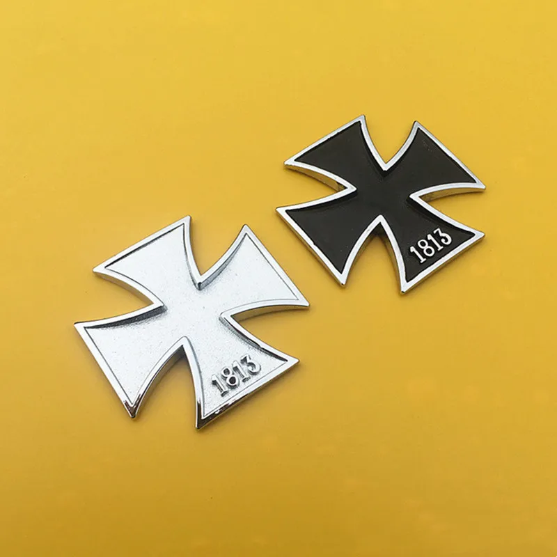 1 Pcs 3D 금속 자동차 스티커 몰타 크로스 1813 엠블럼 자동차 자동 오토바..