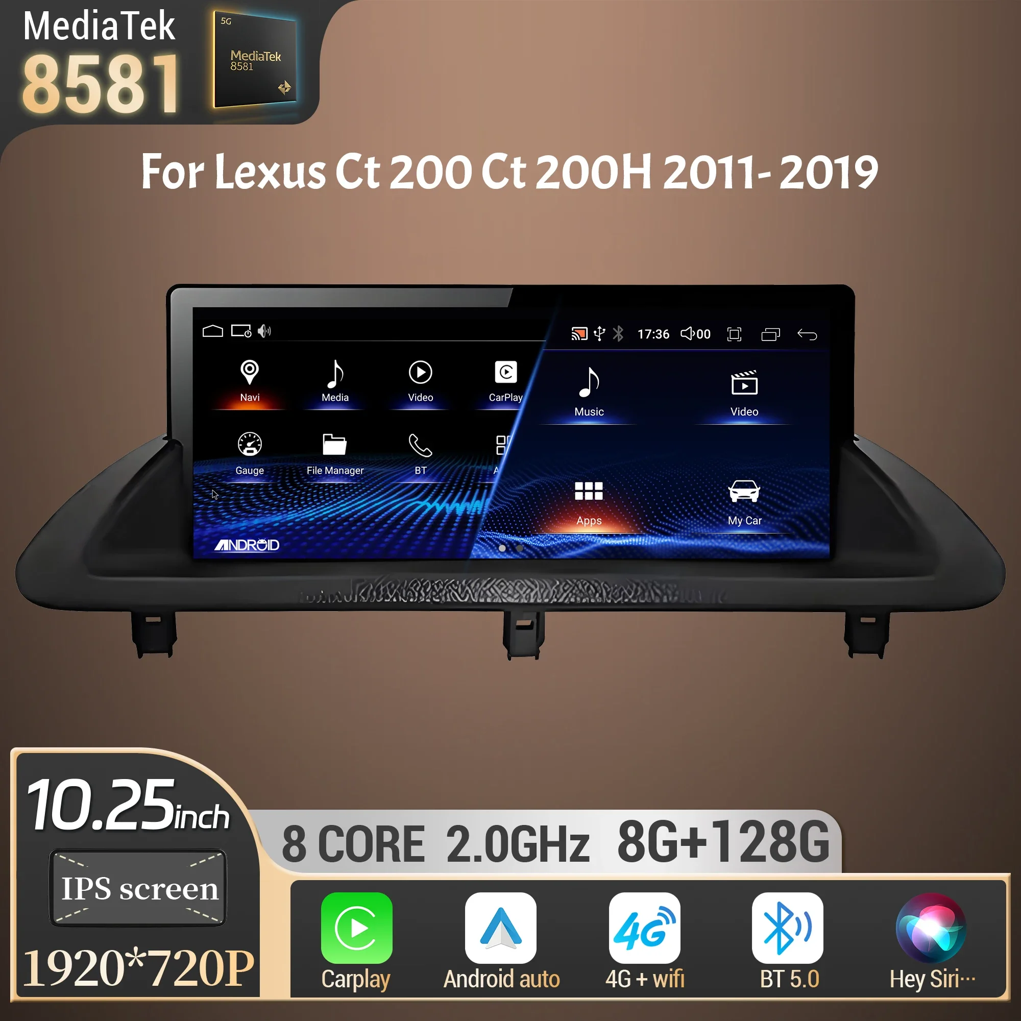 レクサス CT200h アンドロイド14 ナビ CT200 Androidナビ 10.25インチ