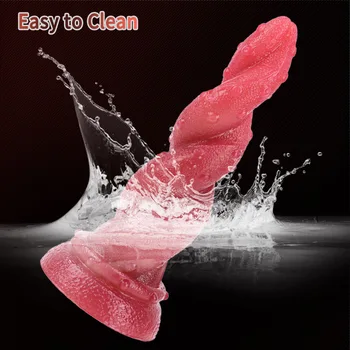 Realistic Silicone Animal Penis Dildos For Women Masturbator Dick Suction Cup Anal Plug Dilldo Huge Monster Dildo Woman Sex Toys 4