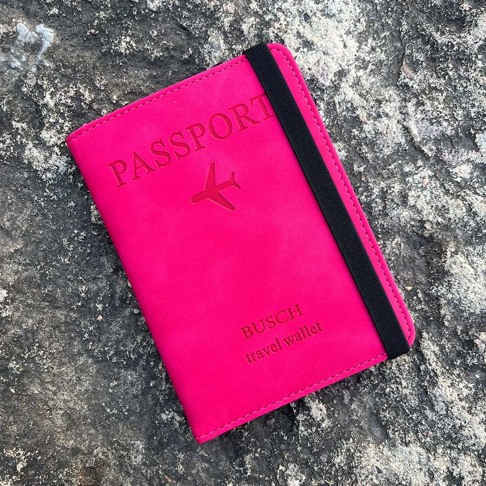 Personalised RFID passport holder for travel