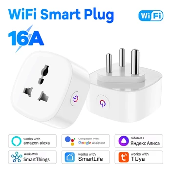 Tuya South Africa Plug Smart Plug 16A 20A Power Monitor Socket with Timer Alexa Google Voice Control Group Control App Remote 1