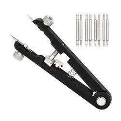 Watch Spring Bar Plier and Tweezer Tool Kit for Strap Removal and Repair (Black)