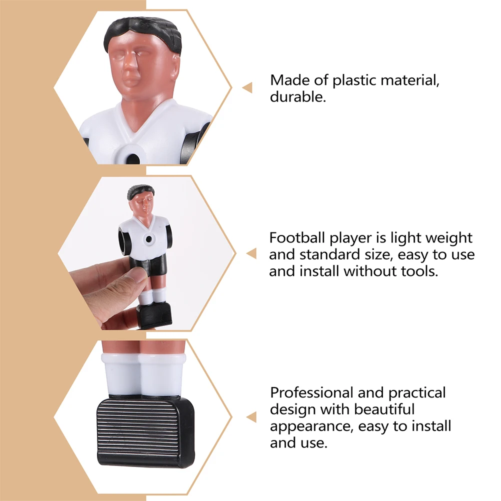 Soccer Foosball Men 16Pcs Table Top Wear-resistant Cute Guys