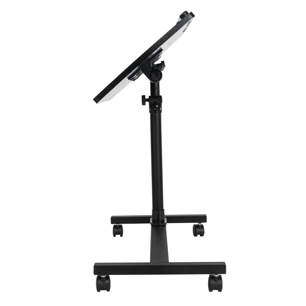 Portable Computer Desk Laptop Height Adjustable Table Mobile Sitting Workstation Lockable Wheels Suitable For Work Learning 4