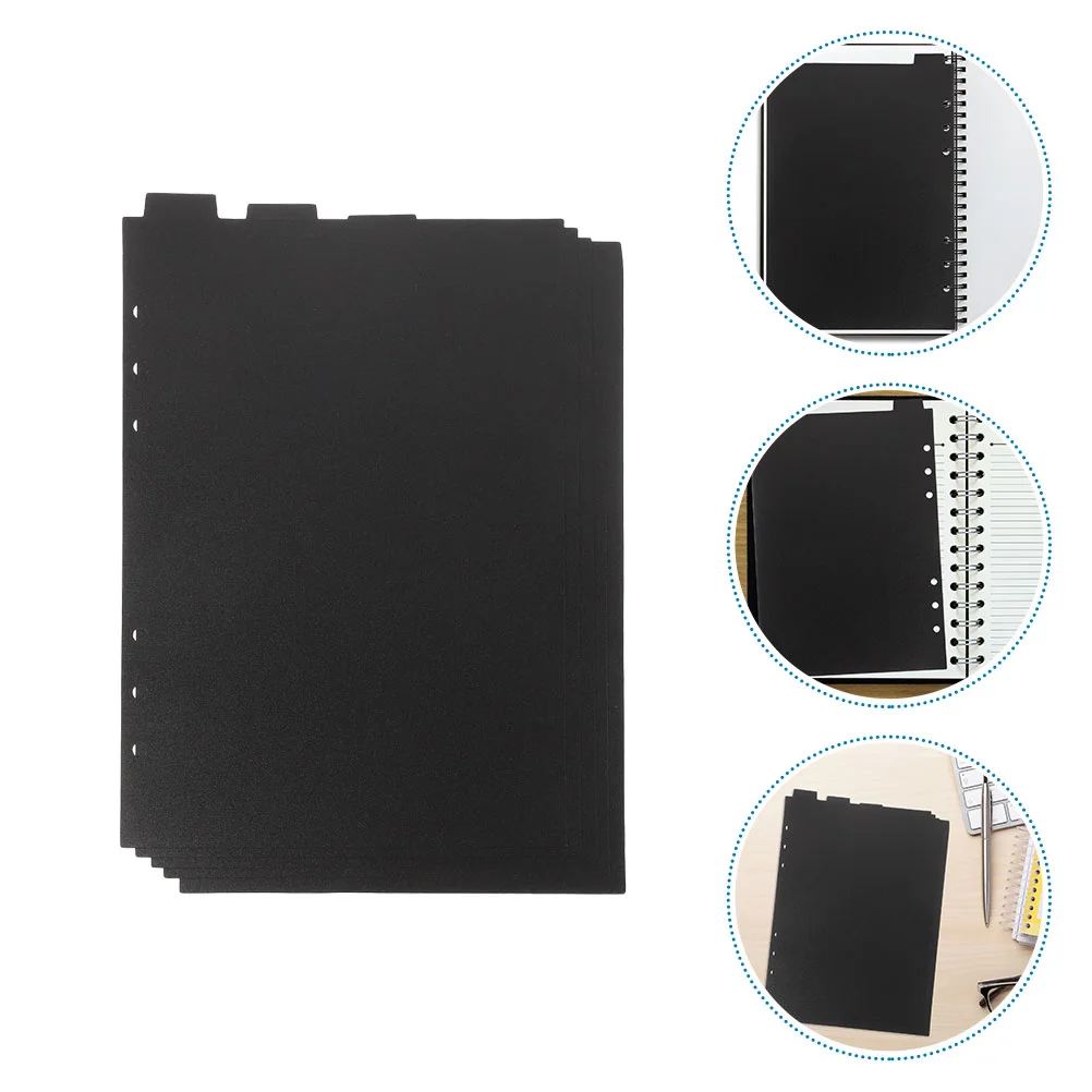 

10 Pcs Inside Pages of The Baffle Book File Divider Classification Tabs Account Folder Dividers Binder Pp Office Markers