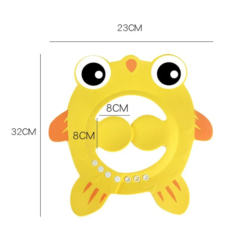 Baby Care Kit Hair Care Set Baby Bath Protect Hair Hat Cartoon Shape Hair Shield Cap EVA Shampoo Hat Bathing Shower Cap Multipurpose Suitable Head Visor