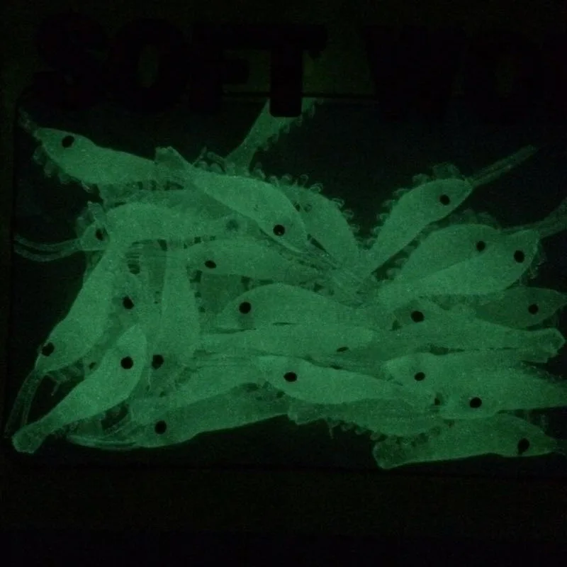Fishing Lure 50Pcs Glow Shrimp