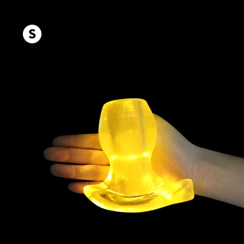 Hollow Anal Plug Sex Games For Women Exotic Accessories Butt Plug With Led Speculum Vaginal Expander Sexy Toys Buttplug Tunnel 4