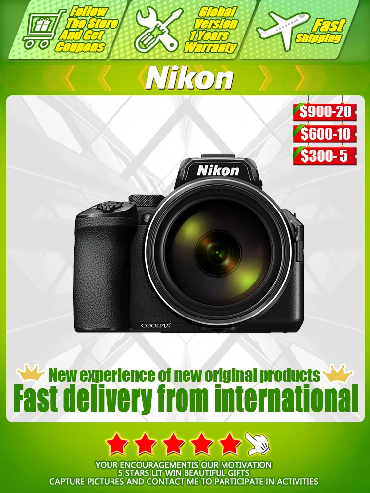 니콘 COOLPIX P950 4K 울트라 HD 장초점 디지털 카메라, F2.8 대구경 디지털 카메라