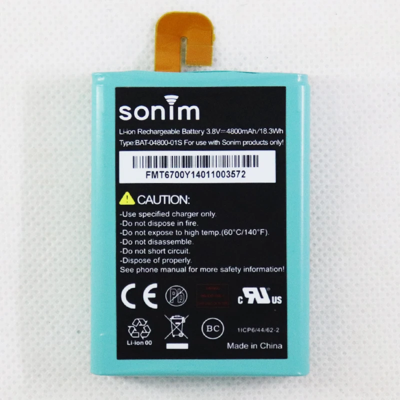 Batteria 4800Mah Bat-04800-01S Per Smartphone Verizon Sonim Xp7 Xp7700