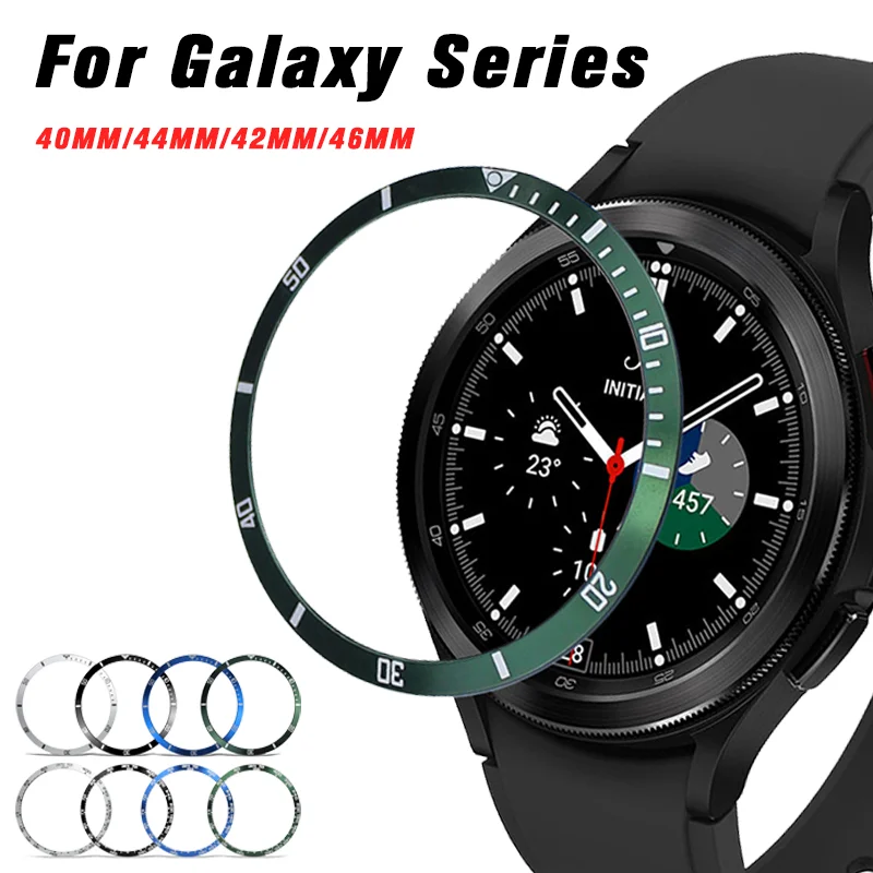 metal bezel ring for samsung galaxy watch 4 46mm cover stainless steel protection ring bumper adhesive smartwatch case Bezel ring For Samsung Galaxy Watch 4 40 44mm Classic 42mm 46mm Stainless steel bumper Accessorie Anti-fall Protector cover Case