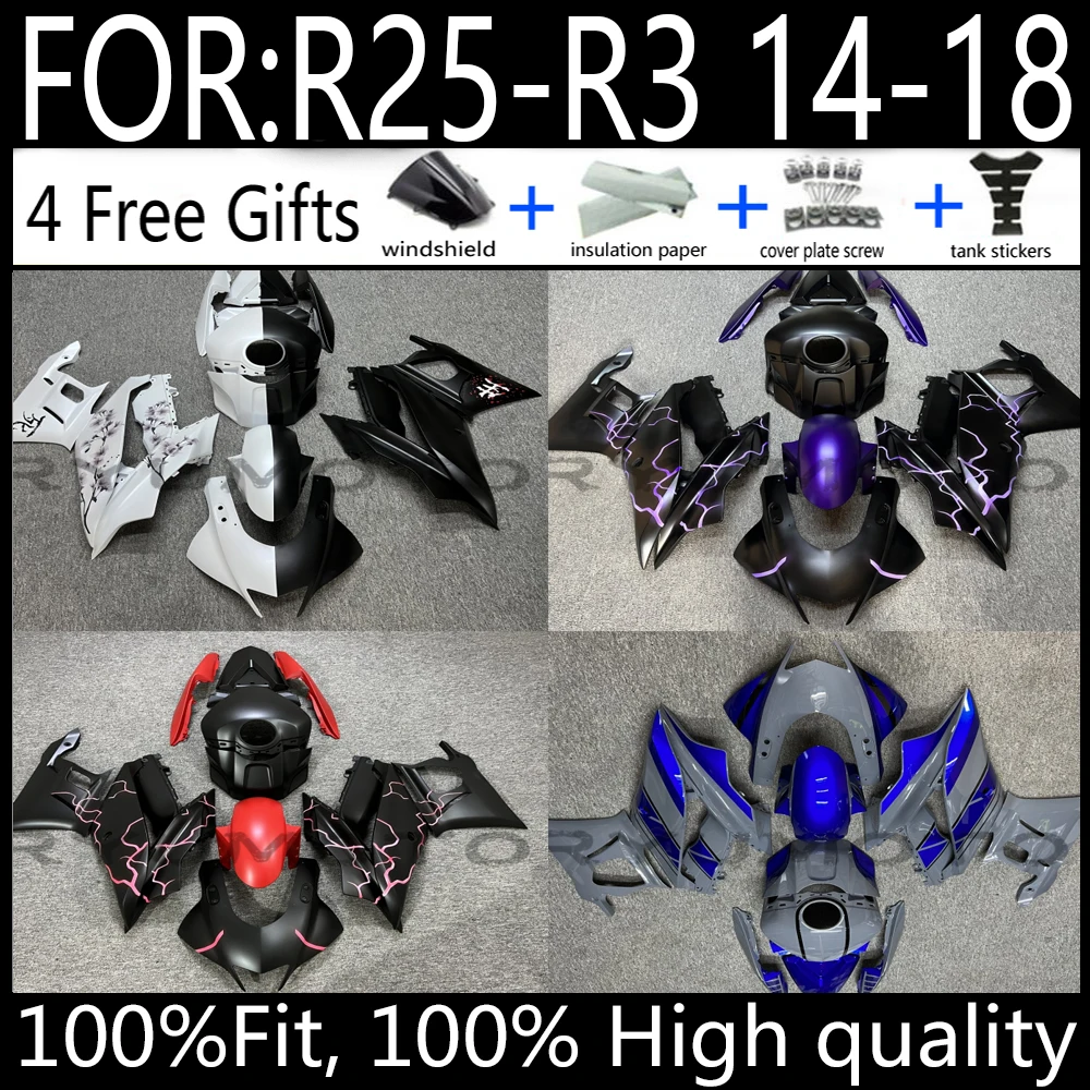 Motorcycle full Fairing body kit fit for Yamaha R3 19-24 R25 2019 2020 ...