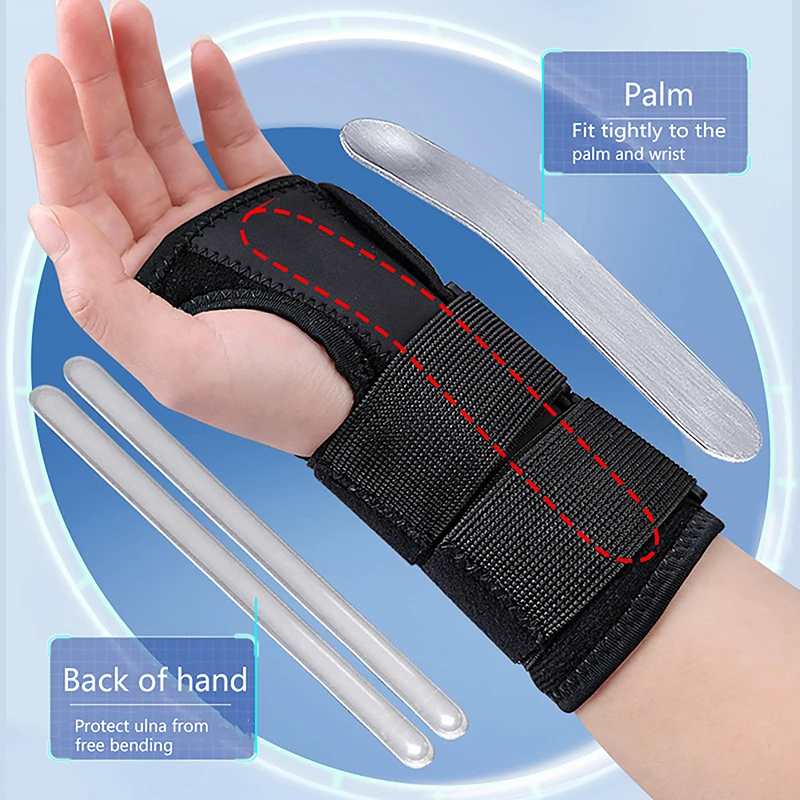 1PCS Wrist Brace for Carpal Tunnel Relief Night Support Support Hand Brace with 3 Stays Adjustable Wrist Splint wrist brace,wrist guard,wrist support,wrist support band