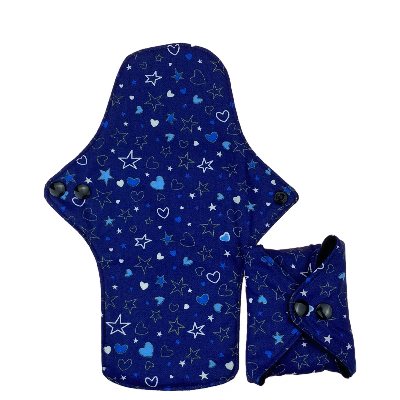 

Моющаяся хлопковая менструальная прокладка 18*20 см, многоразовая Послеродовая прокладка для кормления для леди и мамы, впитывающая гигиеническая салфетка, любовь, сердца, звезды