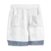 2024 New Summer Men's Set Loose Casual Sports Suit High-quality Jacquard V-neck Short-sleeved Shorts Two-piece Men's Clothing 6