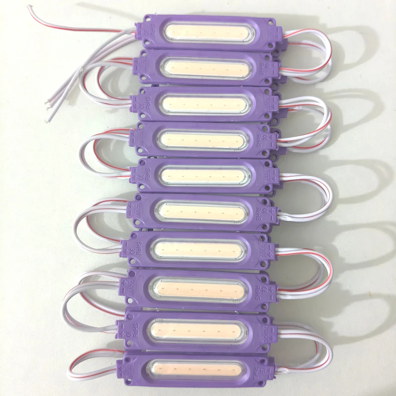 10/20pcs 12V Injection with Lens COB LED Module Bright LED COB Module Light IP65 Waterproof Backlight for Sign Channel Letter