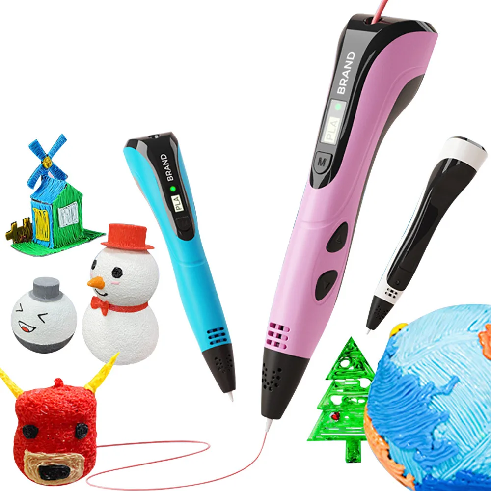 3D Pen DIY 3D Printing Pen Set with PLA Filament Portable Travel Storage Box Children Birthday Christmas Creative Gift