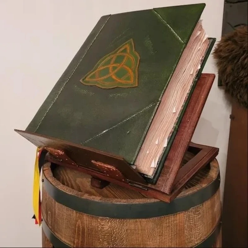 

Charmed Book Of Shadows Green Journal Cover Bound Journal Blank And Lined 350 Pages Spell Record Spellbook Vintage Magic Gift