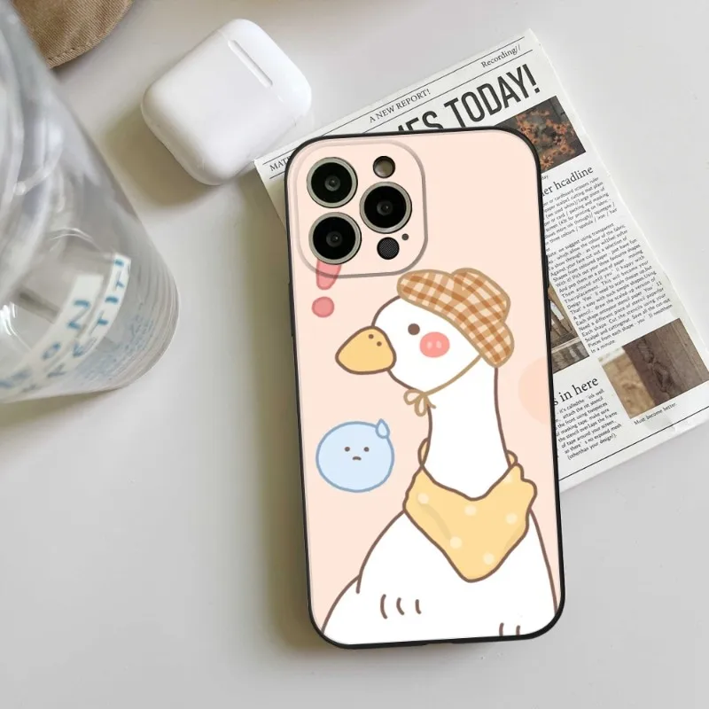 Per Iphone 13 Fat Cute Ducks Custodia Per Telefono Per Iphone 14 13 11 12 Pro 8 7 Plus X 13 Pro Max Iphone 12 Pro Xr Xs Mini Cover Nere