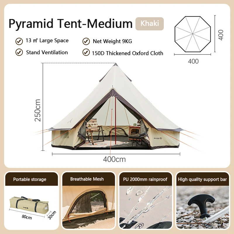 Westfield Camping Pyramid Tent Large 13㎡ or 14㎡ Tent Camp Camping