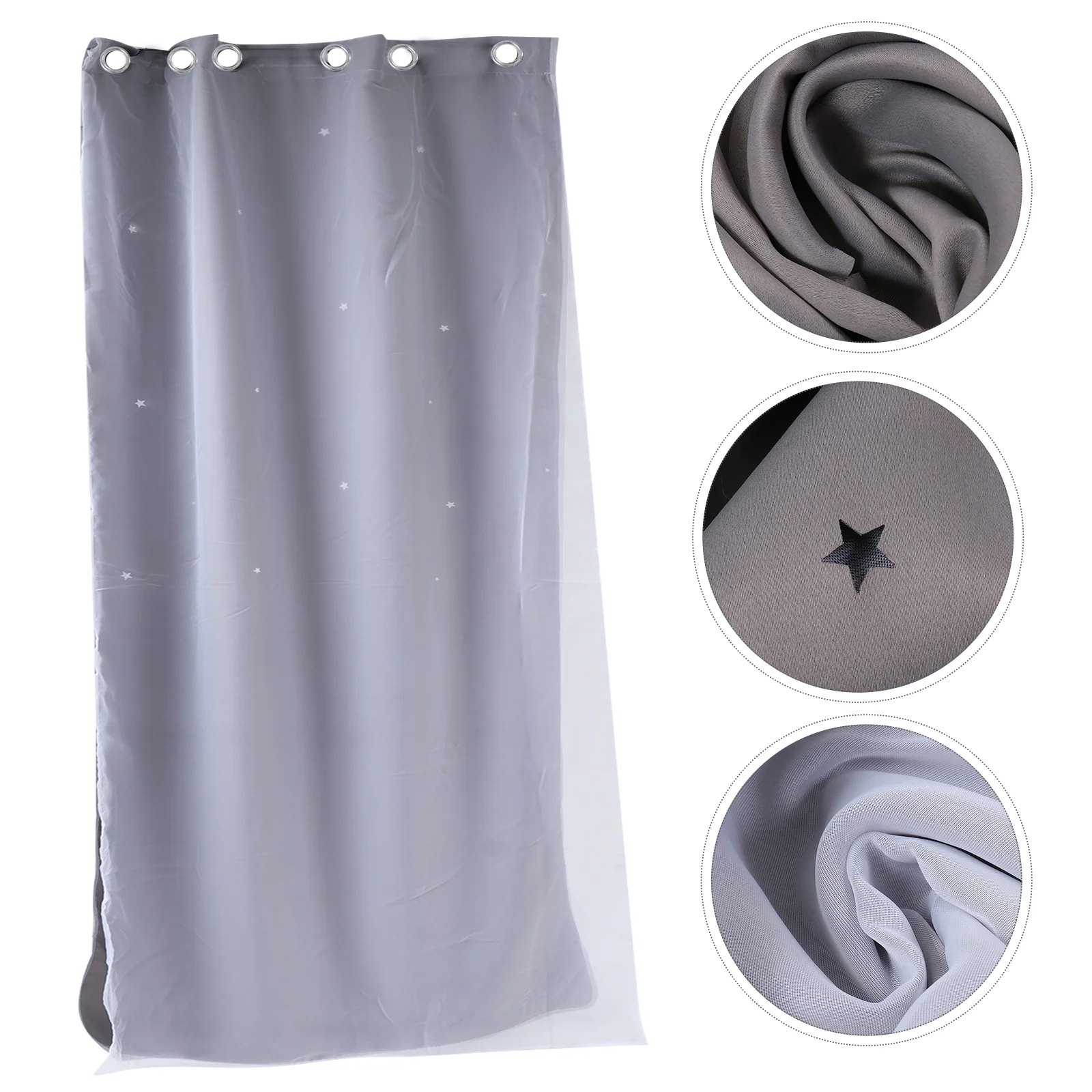 

Curtains for Bedroom Short Double Window Blinds High Precision The Office Shade Drapes